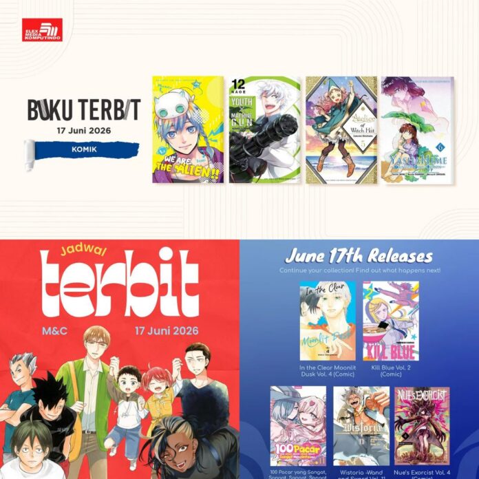 komik Jadwal Terbit Komik Tanggal 17 Juni 2026