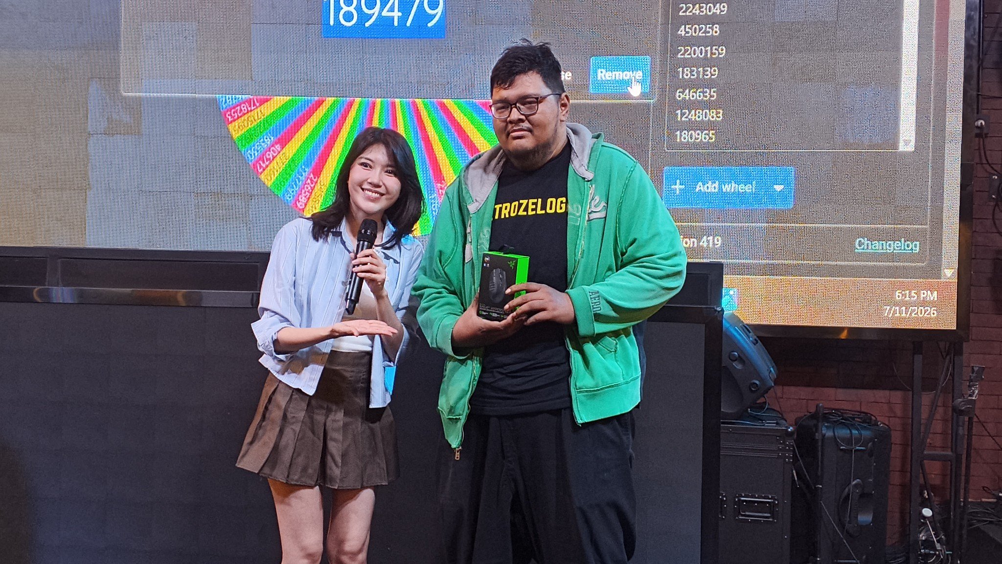 Pemenang hadiah dari Watch Party Tyr Cup Jakarta