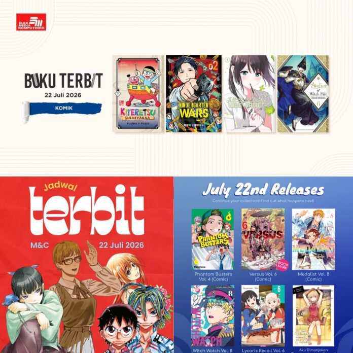 komik Jadwal Terbit Komik Tanggal 22 Juli 2026