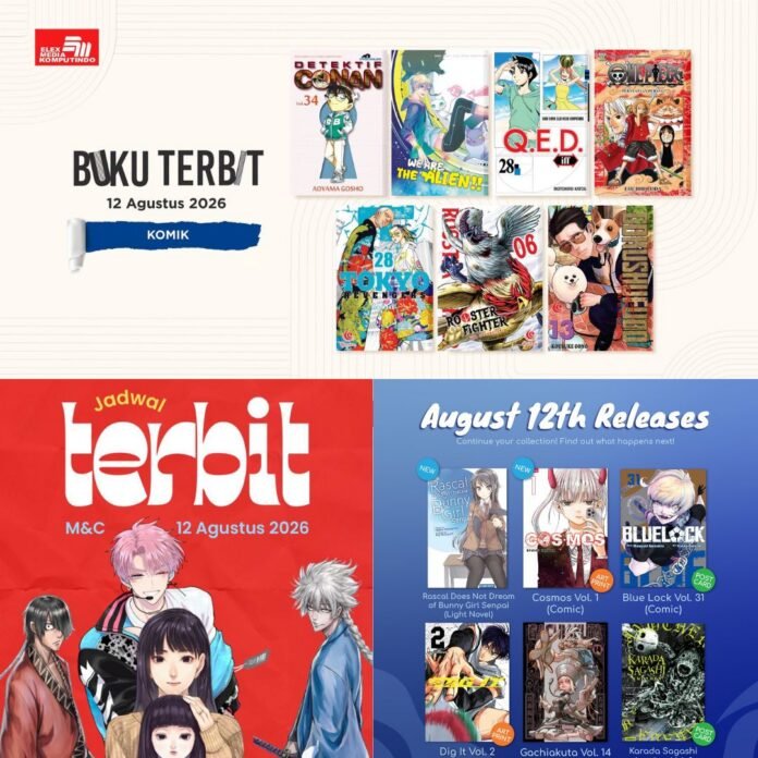 komik Jadwal Terbit Komik Tanggal 12 Agustus 2026