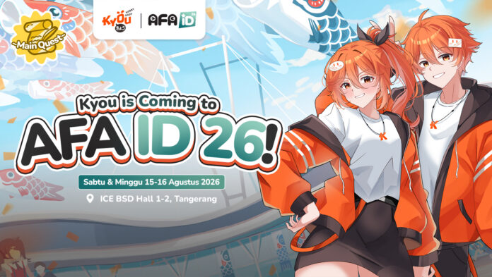 Kyou Hobby Shop Bawa Tiga Booth ke AFA ID 2026, Rilis Aplikasi Resmi dan Hadirkan Kyou Oripa Secara Offline Kyou Hobby Shop Bawa Tiga Booth ke AFA ID 2026, Rilis Aplikasi Resmi dan Hadirkan Kyou Oripa Secara Offline