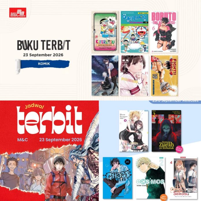 komik Jadwal Terbit Komik Tanggal 23 September 2026
