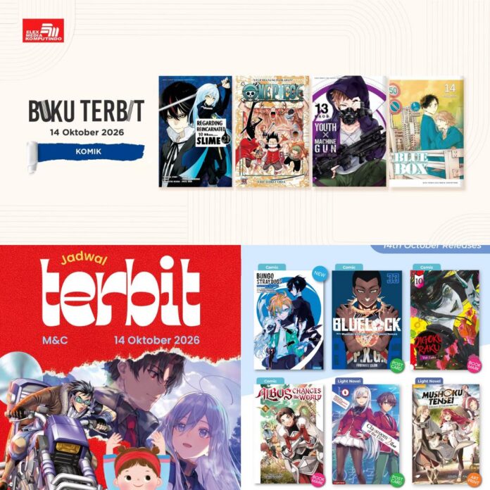 komik Jadwal Terbit Komik Tanggal 14 Oktober 2026